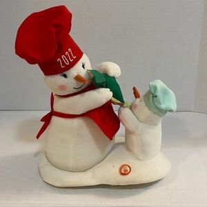 2022 Hallmark Can’t Wait For Cookies Singing Snowmen Plush Techno Jingle Pals